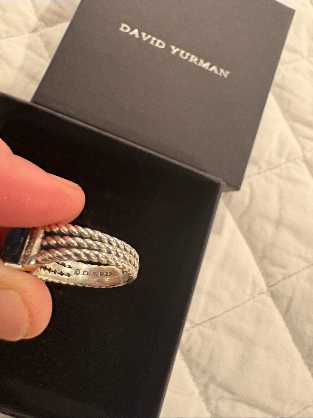 David Yurman Blue Topaz Ring - Picture 4 of 6